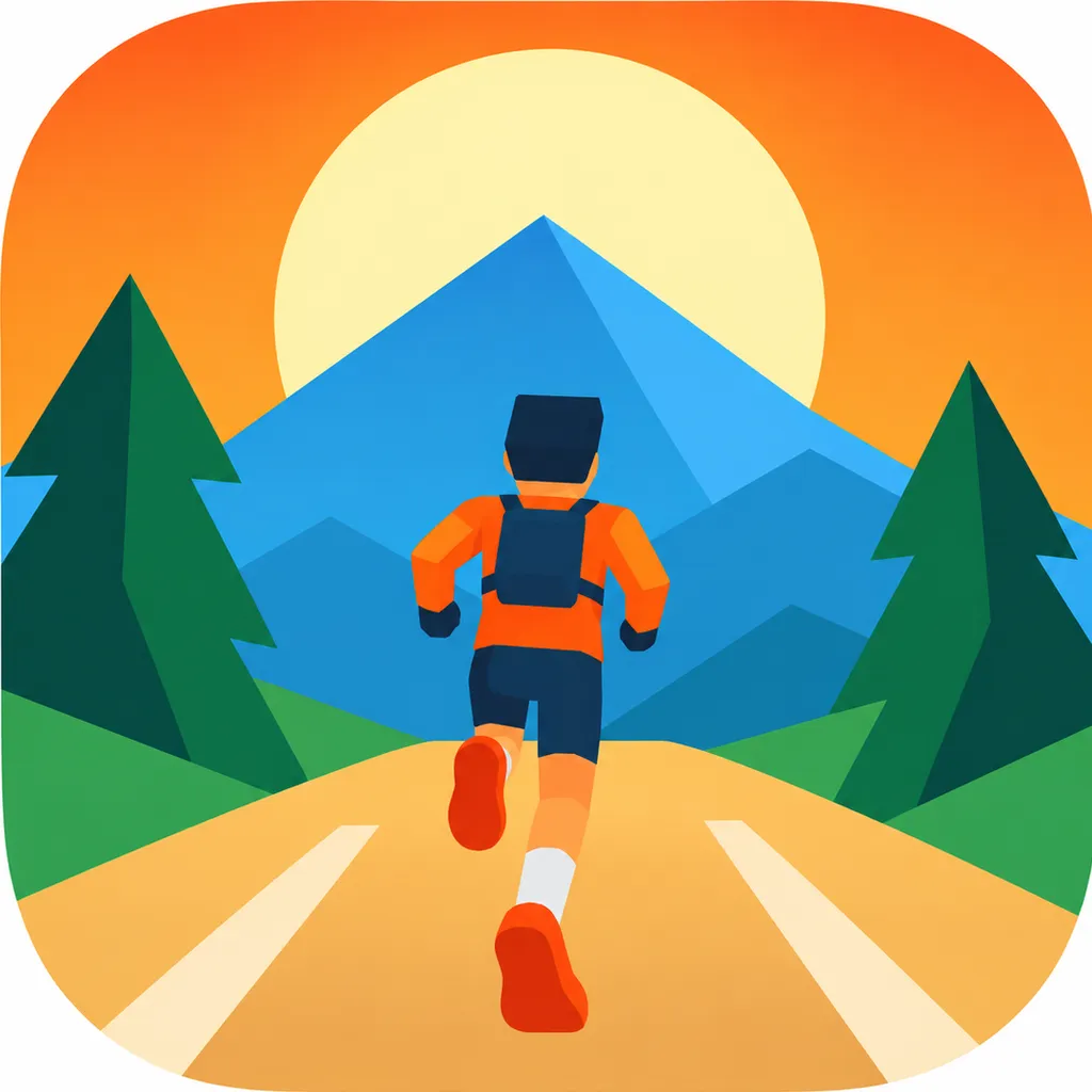 Trail Rush on a Garmin watch